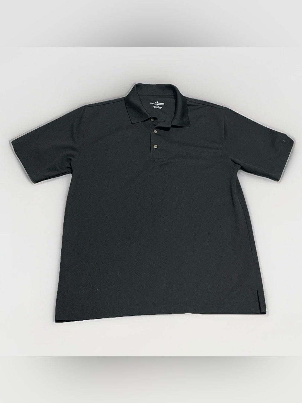 Grand Slam Golf Men's Black Polo Shirt Size Large Short Sleeve Textured